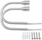 MZMing 2 Pack Chrome Curtain Holdbacks Tieback Hooks Decorative Curtain Tie Back Hooks for Curtains Holder Metal Tie Backs Hook Back