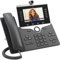 CISCO 8865 3PCC IP-Telefon, WLAN, Bluetooth, 12,7 cm (5 Zoll), hochauflösend (800 × 480), WVGA-Farb-LCD-SIP-Desktop-Wandmontage, IP-Telefon [PN: CP-8865-3PCC-K9]