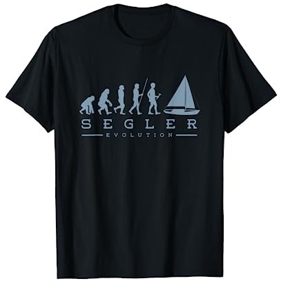 Segler Evolution Segeln Segel Boot Windsegeln Geschenk T-Shirt