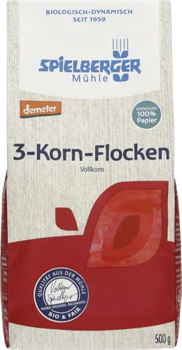 Bio 3-Korn-Flocken, demeter 2 x 500 g