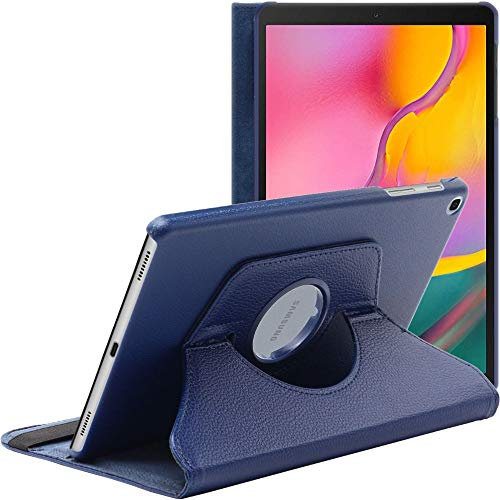 ebestStar - Cover per Samsung Galaxy Tab A 10.1 2019 T510 T515, Custodia Protezione Rotazione 360, Pelle PU, Blu scuro