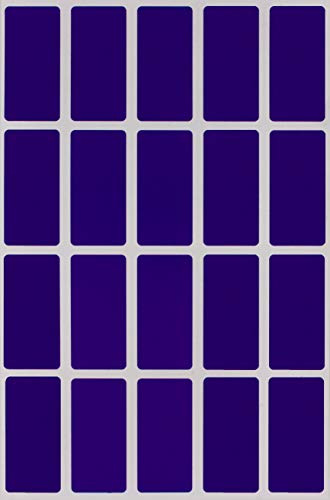 Royal Green Rectangular Label Stickers in Royal Blue 4 cm x 1.9 cm (40mm x 19mm) - 300 Pack