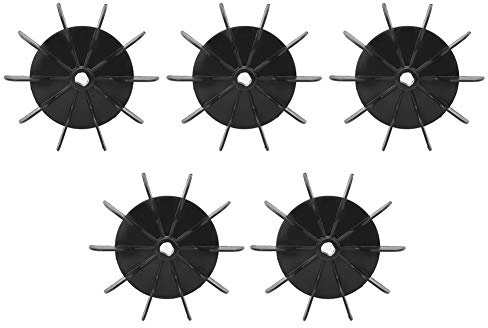 Fan Blade 5 Pcs Impeller Engineering Plastic for air Compressor for Impeller Spare Parts,Various Other Pumps and Accessories