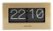 Karlsson Tischuhr Boxed Flip - Gold - 20,5x7x11,5cm - Rechteck - PVC - Standuhr - Tisch Uhr
