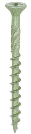 TIMCO Viti classiche per terrazze, 4,5 x 50 mm, confezione da 200, colore: verde