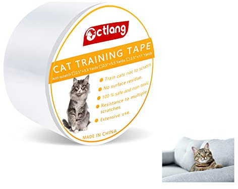 Beatoply Katze Kratzschutz, Kratz Tape für Katzen mit Selbstklebend Katze Kratzschutzfolie,Katze Krallen Guards Tape für Sofa Möbel Tür Kratzschutz kratzbretter Katze