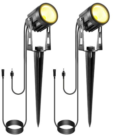 Greenclick Set aus 2 Gartenleuchten,6M ohne Stecker, Verlängerungslampen Gartenleuchten