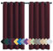 MENGH Rideau Fenetre 213x132cm vin Rouge Rideau Porte, Isolement Thermique Lavables Insonorisation Isolation, pour Chambre, Salon, Bureau