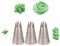 1M Piping Nozzle Set,3 Pcs Icing Nozzles 1M,Seamless 1M Open Star Piping Tip,1M Nozzle for Cake Decorating