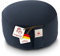 Navango® Meditationskissen - Marineblau I Rundes Yogakissen handgefertigt in Deutschland I Sitzhöhe 15cm I Verdeckter Reißverschluss I 100% Dinkelspelz Füllung I Waschbarer Bezug 100% Baumwolle