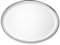 Grand plateau rond en acier inoxydable – Rangement de bijoux et cosmétiques, service et présentation – 28 cm de diamètre, argent poli miroir, passe au lave-vaisselle