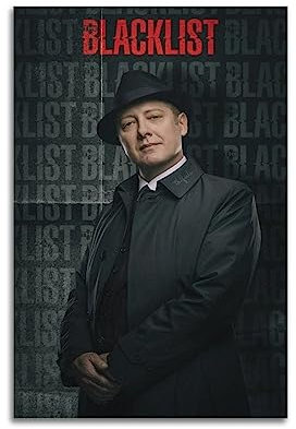 ELedvb The Blacklist Poster James Spader Einzelperson, Leinwand-Poster, dekoratives Gemälde, Leinwand, Wandposter und Kunstbild, moderner Familien-Schlafzimmer, 30 x 45 cm