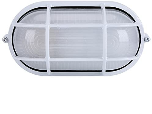 Lampada per Bagno Turco per Sauna Antideflagrante, Design Classico, a Prova di umidità, Forma Rotonda Ovale Senza Paralume Necessario, Adatta per L'uso in Sauna o Bagno Turco