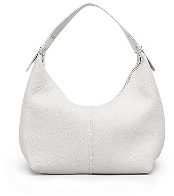 BaiYouDa Handtasche für Damen, Mini-Handarbeit, Hobo-Taschen, Modedesigner, weiches Kunstleder, Clutch, Geldbörse, 2024, Weiss/opulenter Garten