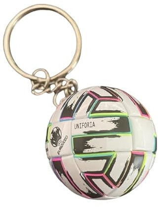 Palla Portachiavi Compatibile con Euro 2020 Italia Campione Calcio Gadget Accessori Idea Regalo Uomo Donna Bambino Ciondolo Creativo 3D