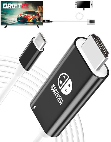 Portable Switch Dock, USB C auf HDMI Kabel Kompatibel mit Nintendo Switch, Steam Deck, Legion Go, MSI Claw, ROG Alloy, Dockingstation für TV, Nintendo Switch Adapter Zubehör mit PD Charge