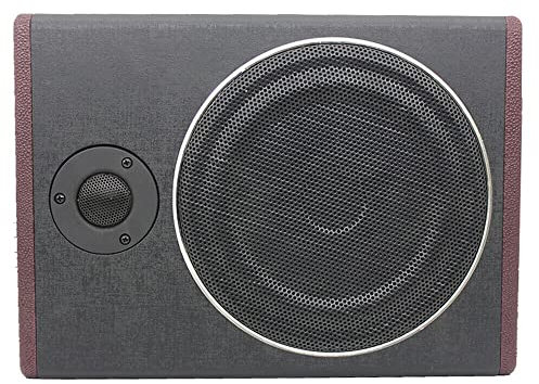 WINPANG Subwoofer per auto da 8 pollici, autoradio da 600 W, subwoofer sotto il sedile, subwoofer attivo piatto per auto, impianto stereo per auto sotto il sedile