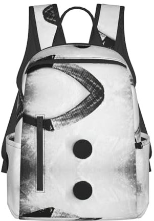 MDATT Eishockey-Rucksack, leicht, mit 1 Hauptfach, Schultertasche, Wandertasche, Schwarz, Einheitsgröße