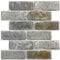 COMSTICKC Panneaux Muraux 3D Adhesif Brique, 10 Pièces, 30x30 cm, PVC Autoadhésif Panneaux Muraux 3D Pierre Décoration Pour Cuisine, Salle de Bains, Balcon