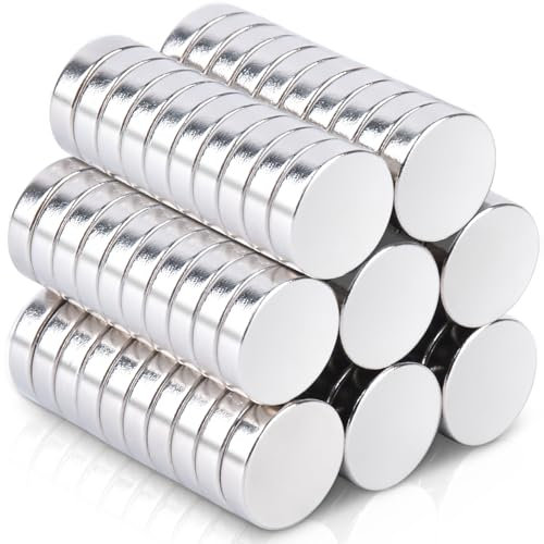 80 Stück Kleine Magnete Stark, 8x2mm Mini Magnete Rund Neodym Magnet Stark, Kleine Magneten Kühlschrank Magnet e für Magnettafel, Whiteboard, Basteln, Karte