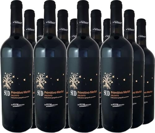 San Marzano Vini 12er Vorteilspaket Primitivo Merlot SUD Salento IGT 2022 (12 x 0.75 l)