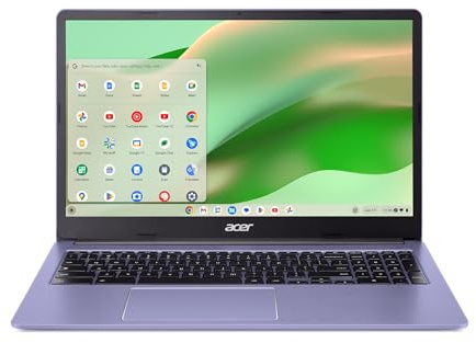 acer Chromebook Laptop | 15.6 Full HD Display | Intel Celeron N4500 Processor | 4GB LPDDR4X, 64GB eMMC | ChromeOS | Lavender | CB315-4H-C0VN
