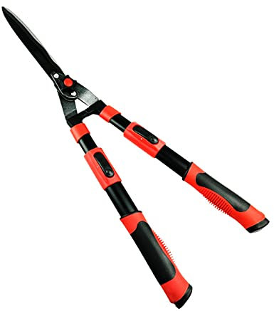 XAoSCd Cisailles À Haies De Jardin Outils De Jardinage, Taille-Haies Cisailles À Haies De Jardin Manuelles De 27 Pouces avec Lame Ondulée en Acier Au Carbone pour Couper Les Buis,