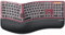 ProtoArc Tastiera Ergonomica Senza Fili Retroilluminata EK01 Plus Full Size Ergo Keyboard con Poggiapolsi, Design Split, Ricaricabile, Bluetooth e USB, Digitazione Naturale per Windows/Mac/Android,