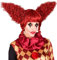 W WIDMANN MILANO Party Fashion 29098 - Perücke Killer Clown, rot, Vintage, Accessoire Horror Clown, Halloween Verkleidung