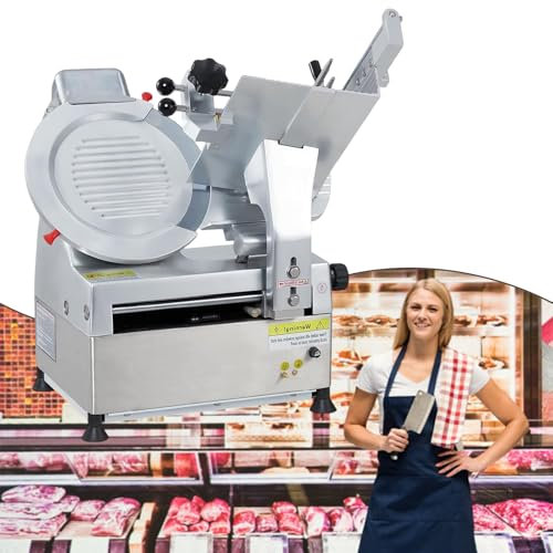 Meat Slicer Machine, 12 inch Commercial Meat Slicer, 550W Meat Cheese Deli Slicer, Auto Foody Slicer for Commercial and Home Use,220V