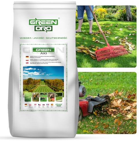 GREEN ORO GREEN AKI 5kg Engrais d'automne concentré pour gazon, graminées ornementales et herbe de la pampa