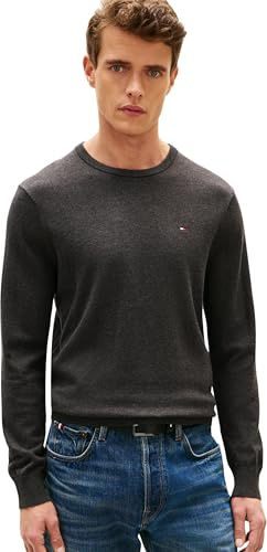 Tommy Hilfiger Men’s Essential Cotton Round Neck Jumper