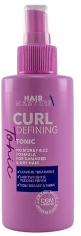 Hairmasters Curl Defining Tonic No More Frizz Formula Für strapaziertes und trockenes Haar 150ml