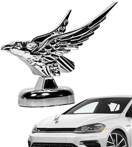 Auto-Motorhauben-Emblem – 3D-Kapuzenverzierung, Vogelmützen-Logo, automatisches verchromtes Abzeichen für die Dekoration, Halterung für Fahrzeug-Abziehbilder