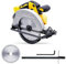 Akku Handkreissäge Kompatibel mit Dewalt 18V/20V Akku – Hochleistungsfähige Kreissäge mit 2 Sägeblätter, Verstellbare Schnitttiefe und Winkel Mini Handkreissäge für Präzise Schnitte