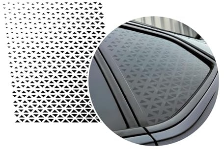Foliatec Scheiben Sticker Vector – Set mit 2 stück 45x40cm – Hochglanz Schwarz