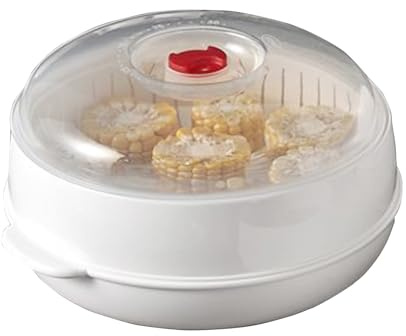 Steamer for Microwave - Steaming Basket with Lid | Ergonomic Microwave Steamer for Egg, Dumpling, Rice, Noodle, Dining Room, Restaurant, Kitchen