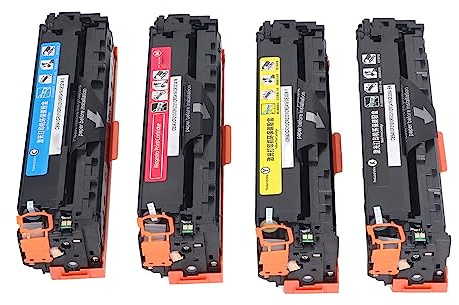 Spacnana 4-teiliger Tonerkartuschen-Ersatz für Laserdrucker, Tonerkartuschen mit Hoher Reichweite, Kompatibel mit CP1215 M251, 2200 Seiten Pro Schwarze Kartusche