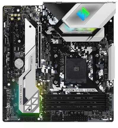 Motherboard Fit For ASRock B550M STEEL LEGEND B550 Motherboard Socket AM4 For Ryzen 5600X 5800X3D PCIe 4.0 2.5G Network Card Dual M.2 NVMe SSD