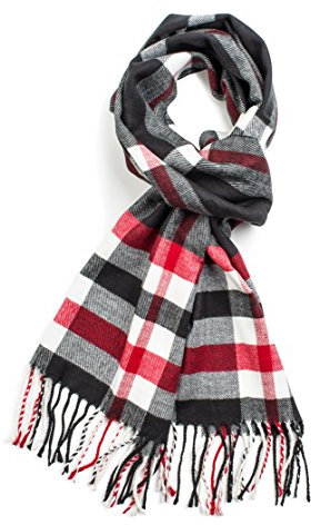 VERONZ Winterschal, sehr weich, klassisch, Cashmere-Haptik, 60 Tage - Schwarz -