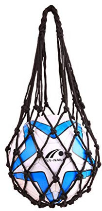 VORCOOL Basketball Mesh Netz Ballnetz Balltasche für Basketball Volleyball Fußballs (Schwarz)