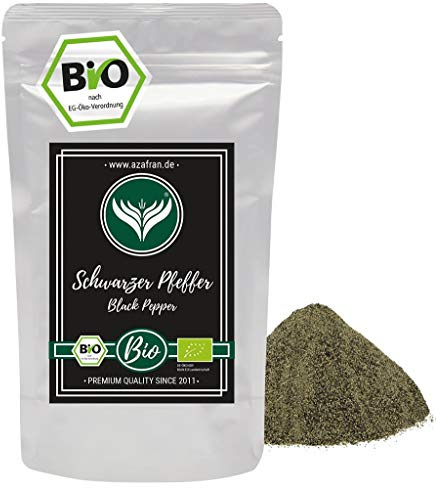 Azafran BIO Pfeffer (Pfefferkörner gemahlen) Pulver schwarz 250g