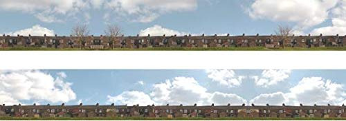 I D Backscenes 401N Photo Backscene 9 Inches High, Terrace Backs N Gauge