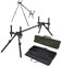 Prologic Twin Sky Rod Pod 2 Rod - Schwarz, Aluminium, Bodenmontage, 8x25x8 cm, Rutenhalter zum Karpfenangeln