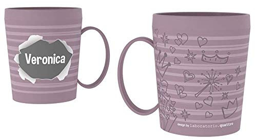 Disney TAZZA IN PLASTICA CON NOME E DISEGNI - VERONICA - RYN078