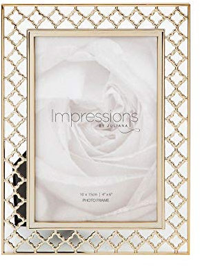 Juliana Impressions Lattice Cut Metal Photo Frame 4 x 6