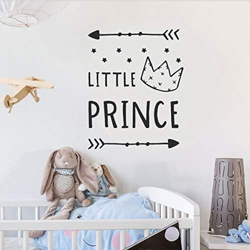 Cartoon Pfeil Krone Little Prince Wandaufkleber Kinderzimmer Dekor Star Vinyl Decals Home Dekoration Für Babyzimmer Nordic Mural 42X53 Cm