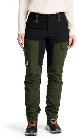 RevolutionRace Femme RVRC GP Pants, Pantalon Durable pour la randonnée et Autres activités de Plein air, Forest Green, M