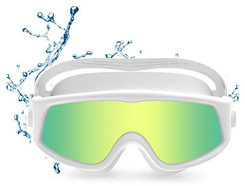 Funní Día Lunettes de natation à vision panoramique, sans fuite, anti-buée, protection UV, Lunette Piscine Adulte hommes femmes MM-16002