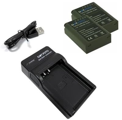 Dot.Foto BLN-1 Premium 1220mAh Battery (2-pack) & BCN-1 type USB Battery Charger for Olympus OM-D E-M1, E-M5, E-M5 II, Pen E-P5, Pen-F, HLD-6